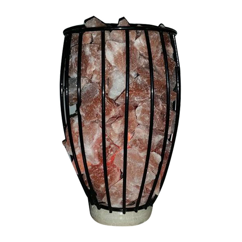 Metal Basket Salt Lamp