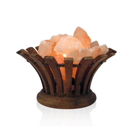 Metal Basket Salt Lamp