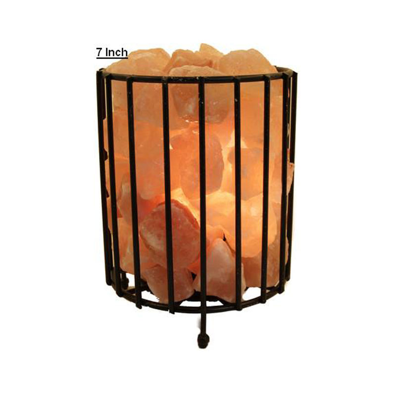 Metal Basket Salt Lamp