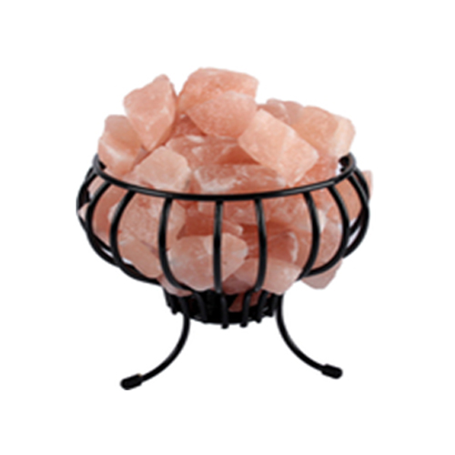 Metal Basket Salt Lamp