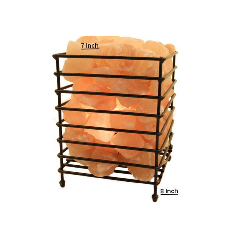 Metal Basket Salt Lamp