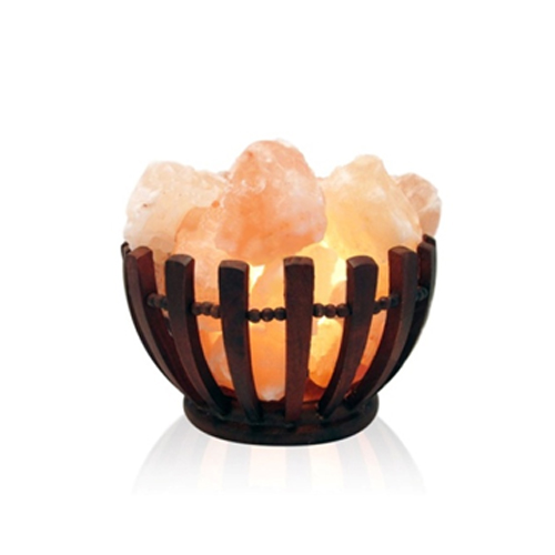 Metal Basket Salt Lamp