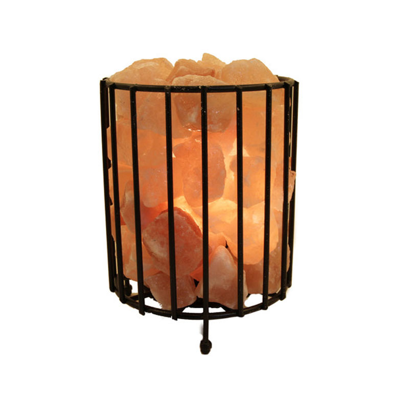 Metal Basket Salt Lamp