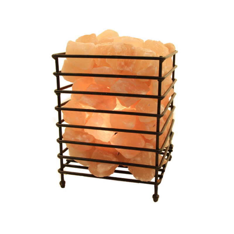 Metal Basket Salt Lamp