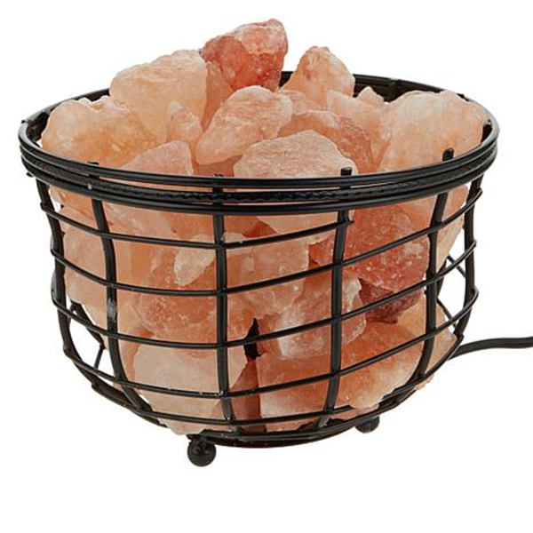 Metal Basket Salt Lamp